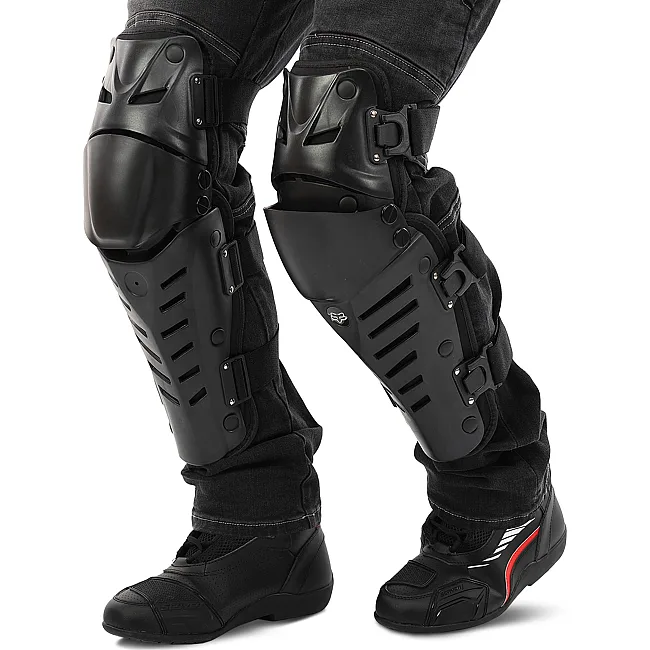 Мотонаколенники FOX MS-7047 RAPTOR 2шт (Черный)