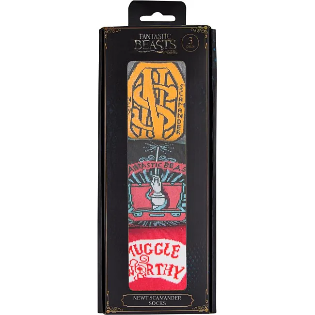 Носки Fantastic Beasts Newt Scamander Socks Set of 3