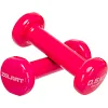 Гантели для фитнеса виниловые ZELART Beauty TA-5225-0_5 2шт 0,5кг (Розовый)