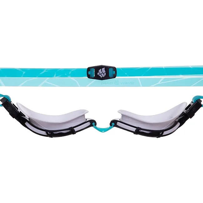 Очки для плавания взрослые радужные линзы MADWAVE
 TRIATHLON Rainbow M042706 (Голубой-черный)
