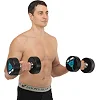 Гантели профессиональные
 с полиуретановым покрытием LiveUp LP8000-12 2шт по 12кг