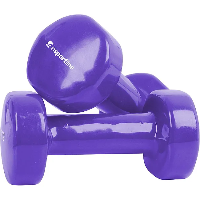 Гантелі вінілові inSPORTline Smoothbell, 2 x 1 кг