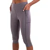 Лосины леггинсы спортивные женские короткие (3/4) LINGO LD-L3012 (Серый)