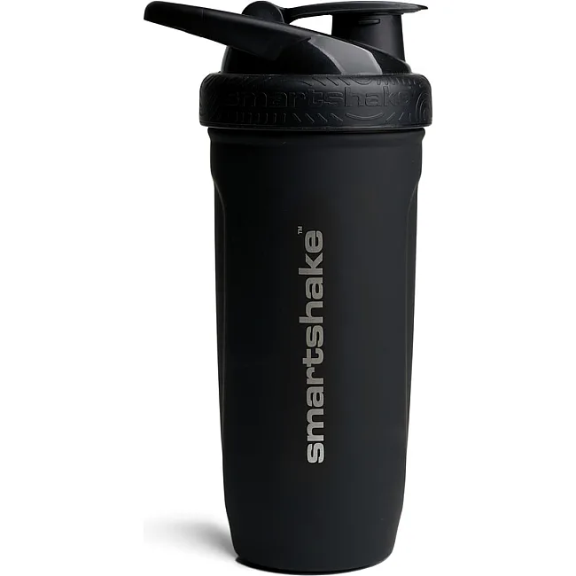 Шейкер спортивний SMARTSHAKE металевий Reforce Stainless Steel 30oz/900ml Black