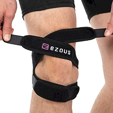 Пателлярный бандаж PATELLA KNEE STRAP EZOUS A-09 1шт (Черный)