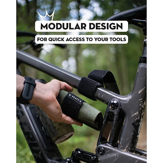 Органайзер на раму для інструментів Peaty's HoldFast Trail Tool Wrap, Nightrider Black