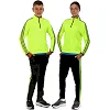 Спортивный костюм детский лонгслив на молнии и брюки LIDONG LD-2001T 26-32 (Салатовый-черный)