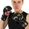 Рукавички Краби спарингові для MMA FISTRAGE VL-4158 (Чорний-золотий)