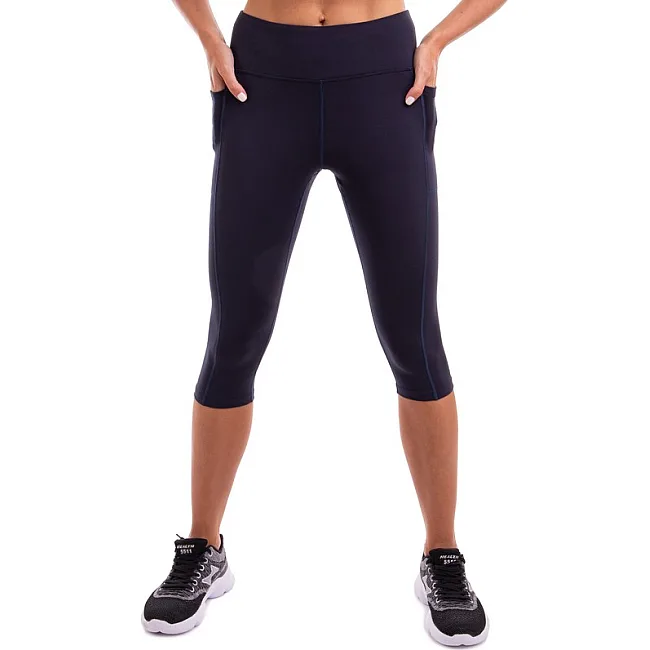 Лосины леггинсы спортивные женские короткие (3/4) LINGO

 LD-L3012 (Серый)