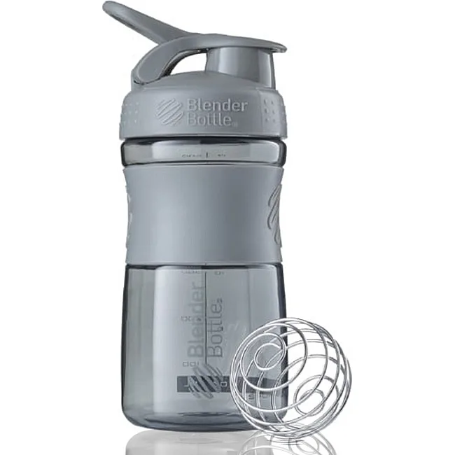 Спортивный шейкер-бутылка BLENDERBOTTLE SportMixer Flip 20oz/590ml Grey