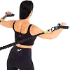 Трубчатый эспандер
 с карабином в защитном рукаве RESISTANCE TUBE LiveUp LP8401-M нагрузка средняя