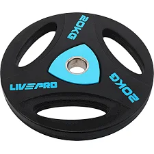 Блин для штанги полиуретановый LiveUp LP8020-20 ø51мм 20кг