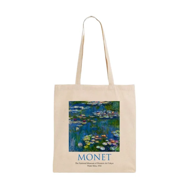 Экошопер BookOpt ВК4063 MONET «Водяные лилии» бежевый