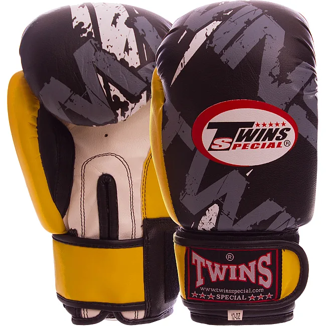 Рукавички для боксу TWINS TW-2206 (Жовтий)