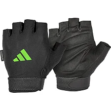 Рукавички для тренінгу Adidas Essential Adjustable Gloves чорний, зелений S