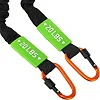 Трубчатый эспандер
 с карабином в защитном рукаве RESISTANCE TUBE LiveUp LP8401-M нагрузка средняя