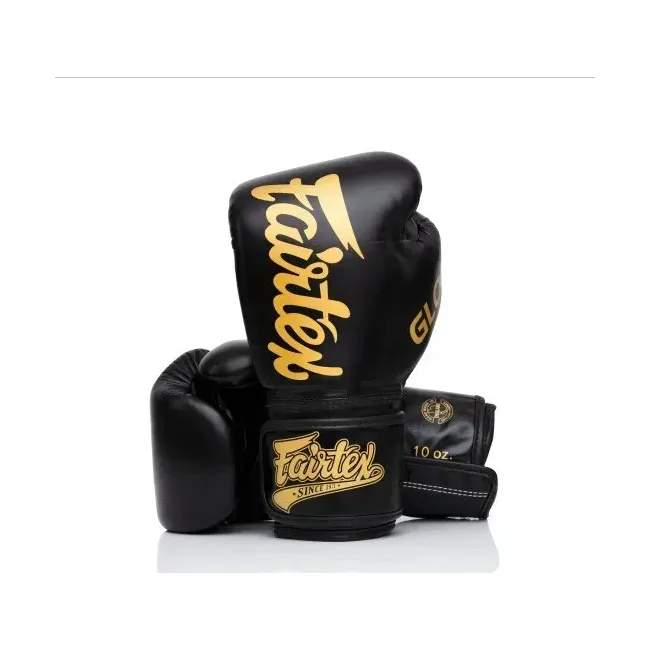 Боксерские перчатки Fairtex BGVG1 Black (бинты в комплекте)