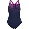 Купальник для девочек Arena KIKKO V SWIMSUIT SWIM PRO BACK черный, фуксия