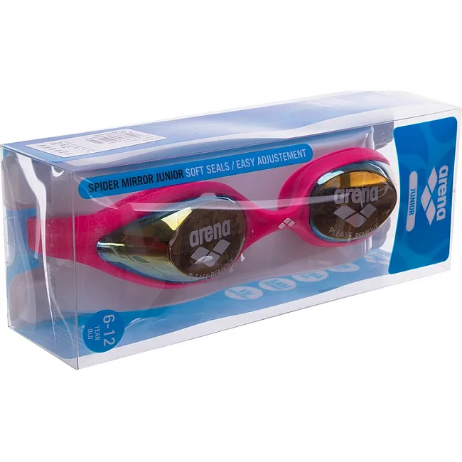 Детские очки для плавания ARENA SPIDER JR MIRROR AR1E362