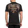 Двусторонняя футболка AFFLICTION Duster Black Brown Lava Wash
