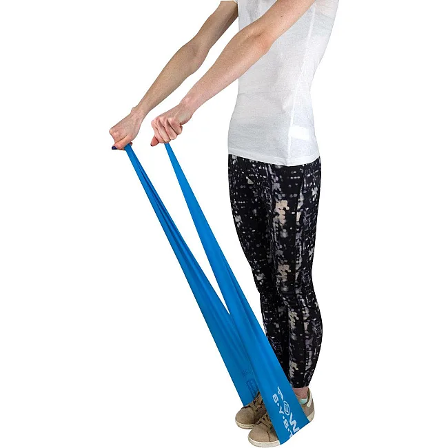Эластичная лента для спорта POWER SYSTEM PS-4121 Flat Stretch Band Level 1 Blue (1-2,5кг.)