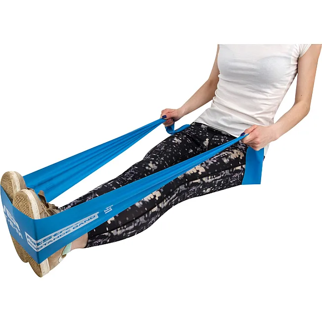 Эластичная лента для спорта POWER SYSTEM PS-4121 Flat Stretch Band Level 1 Blue (1-2,5кг.)