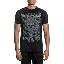 Футболка AFFLICTION Renegade Raiders SS Tee Black Lava Wash