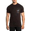 Футболка чоловіча AFFLICTION AC Chrome Lord Tee Black Brown Lava Wash