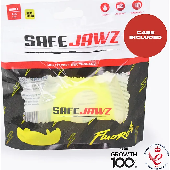 Капа для бокса SafeJawz Intro Series - Fluro Yellow Adult