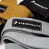 Набор тканевых эспандеров 3шт 4YOURHEALTH 208см. (25/35/45кг.)