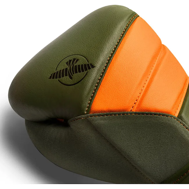 Перчатки для бокса HAYABUSA T3 Green Orange