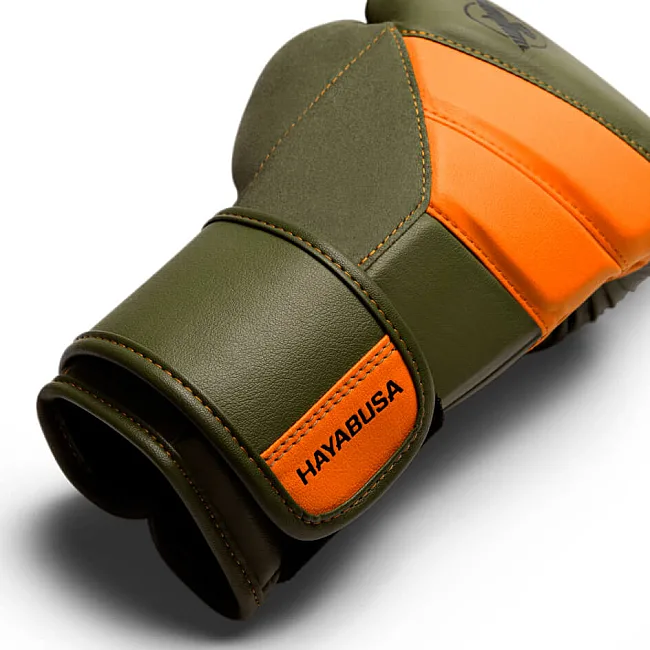 Перчатки для бокса HAYABUSA T3 Green Orange