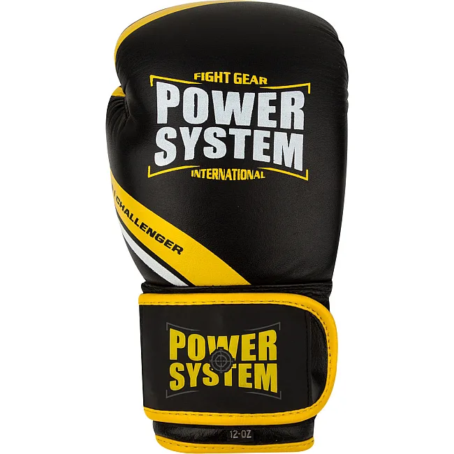 Перчатки для бокса POWER SYSTEM PS 5005 Black/Yellow 16 унций