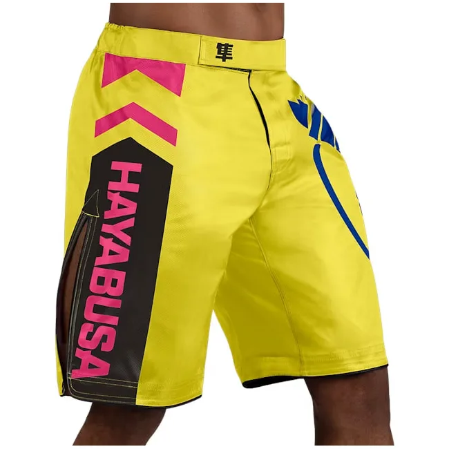 Шорты для ММА HAYABUSA Icon MMA Yellow Blue
