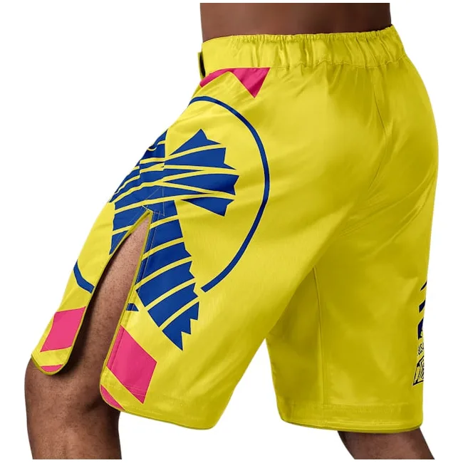 Шорты для ММА HAYABUSA Icon MMA Yellow Blue