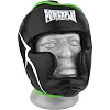 Тренировочный шлем для бокса POWERPLAY 3100 PU Черно-зеленый
