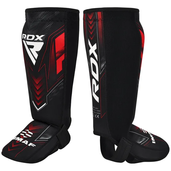 Защитные щитки для ног RDX IMMAF Approved Neoprene Shin Instep Guards Red