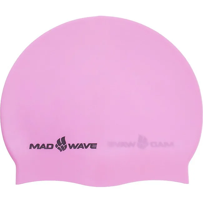 Шапочка для бассейна силиконовая для взрослых MADWAVE PASTEL M053504 (Розовый)