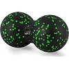 Масажний м'яч подвійний PowerPlay PP-4353 Epp foam peanut ball (d12*24cm.) Чорно/Зелений
