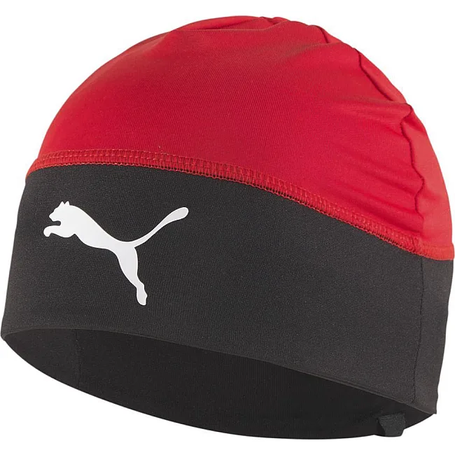 Шапка Puma TeamLiga Beanie Jr красный, черный (для детей) OSFA