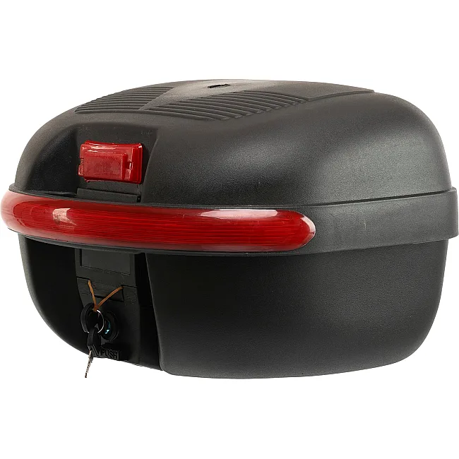 Центральный кофр задний для мотоцикла пластиковый Top Case JUHAO M-938 1шт 39x36x28см (Черный-красный)