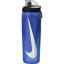 Бутылка NIKE REFUEL BOTTLE LOCKING LID 24 OZ синий, черный, серебристый 709 мл