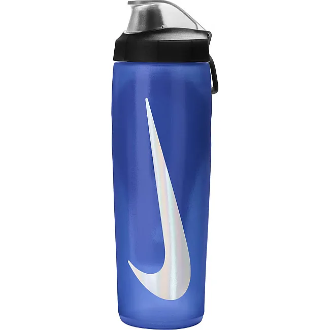 Бутылка NIKE REFUEL BOTTLE LOCKING LID 24 OZ синий, черный, серебристый 709 мл
