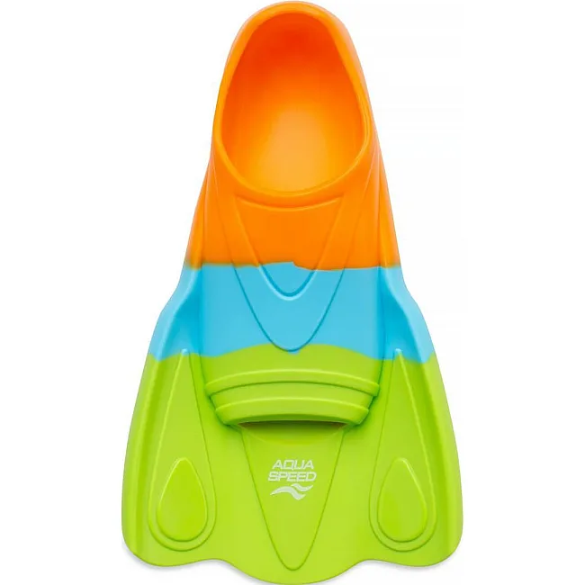 Ласти Aqua Speed TRAINING FINS MOBY 62762 зелений, блакитний, помаранчевий (для дітей)