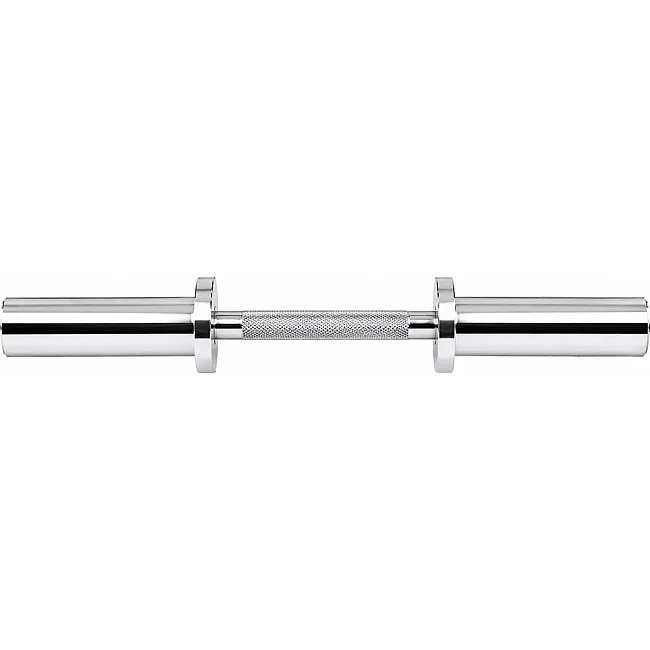Гриф для гантели хромированный с замками ZELART TA-9695-25 (Хром)