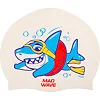 Шапочка для бассейна силиконовая для взрослых MADWAVE Baby shark M057432 (Белый)