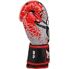 Перчатки для бокса кожа TWINS TRIBAL BO-9952 (Белый-черный)