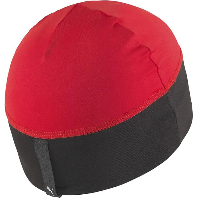 Шапка Puma TeamLiga Beanie Jr красный, черный (для детей) OSFA