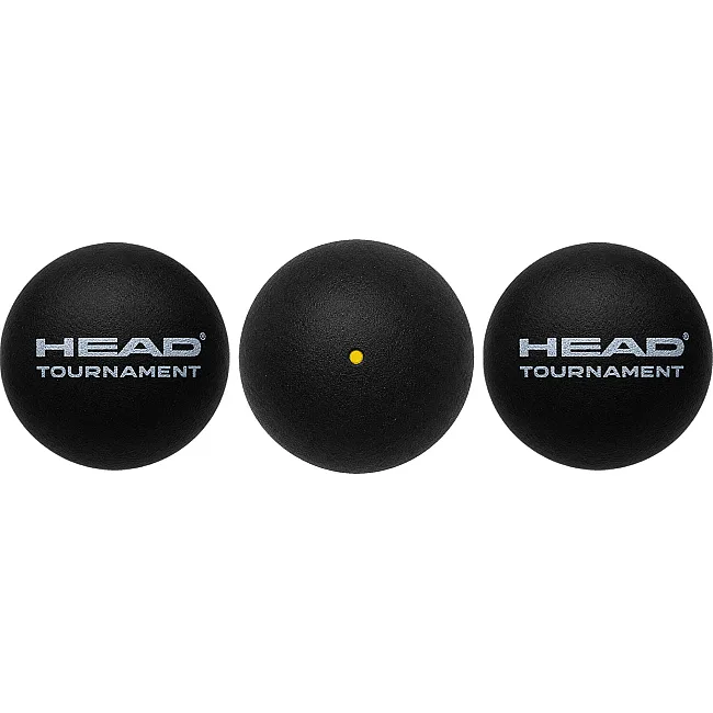 Набор мячей для сквоша HEAD Tournament 287336 (Черный)