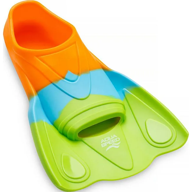 Ласти Aqua Speed TRAINING FINS MOBY 62762 зелений, блакитний, помаранчевий (для дітей)